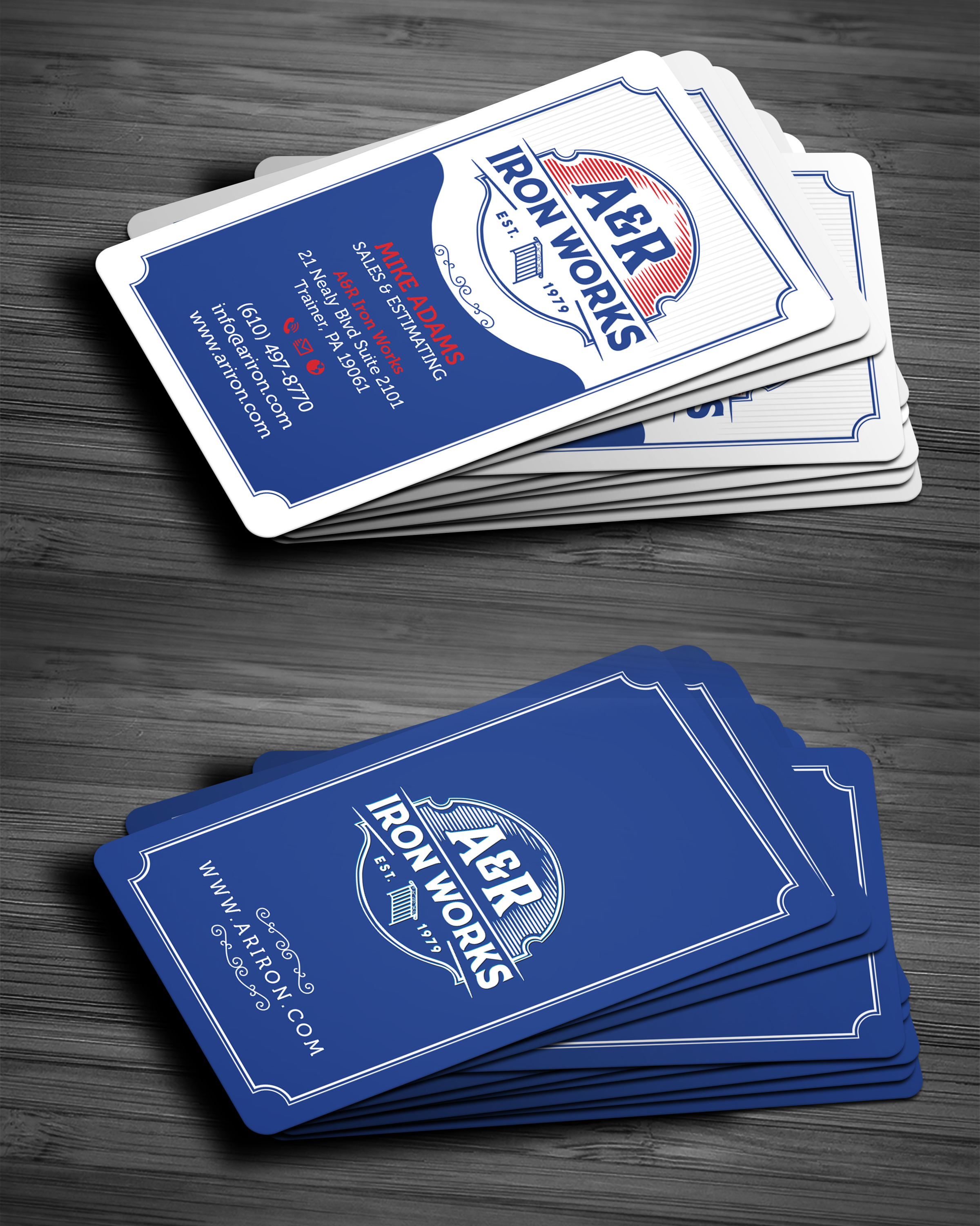 Diseño de Tarjeta de Presentación por Bharat Graphic para A&R Iron Works | Diseño #36891985