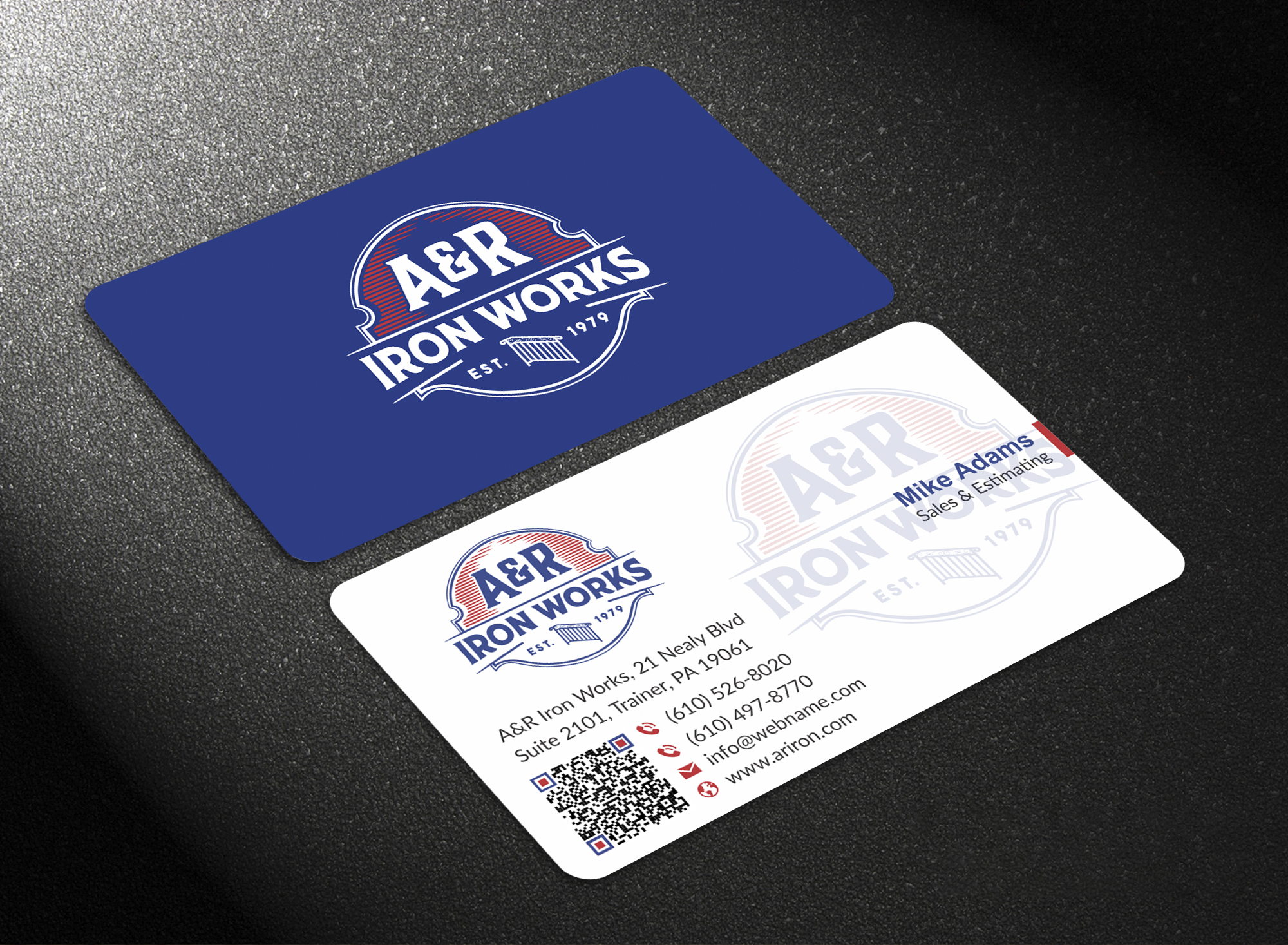 Diseño de Tarjeta de Presentación por jk_studio para A&R Iron Works | Diseño #36867301