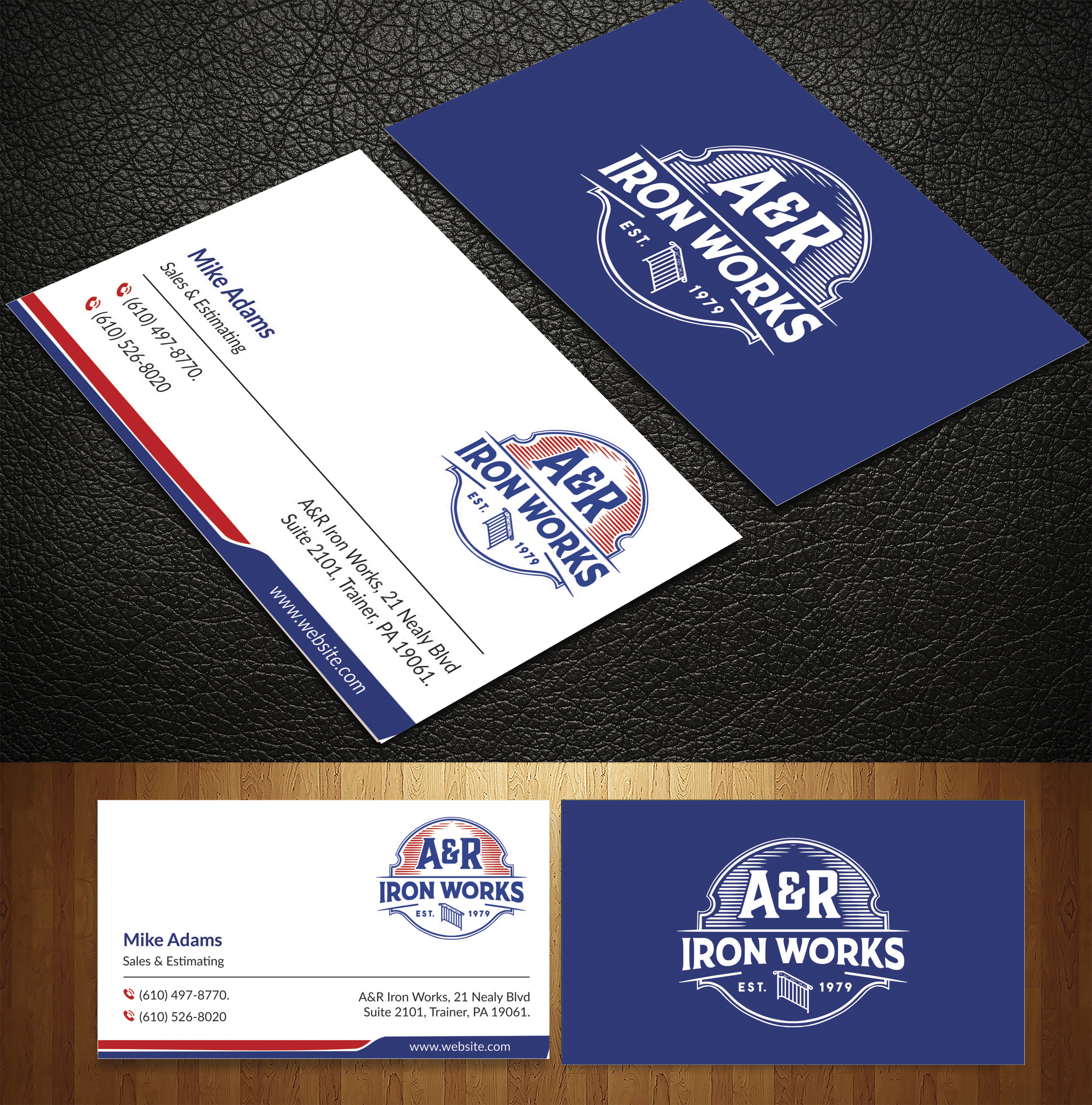 Diseño de Tarjeta de Presentación por jk_studio para A&R Iron Works | Diseño #36869913