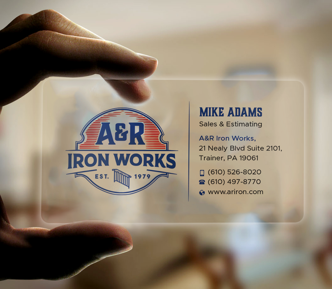 Diseño de Tarjeta de Presentación por Expert Bappy para A&R Iron Works | Diseño #36864682