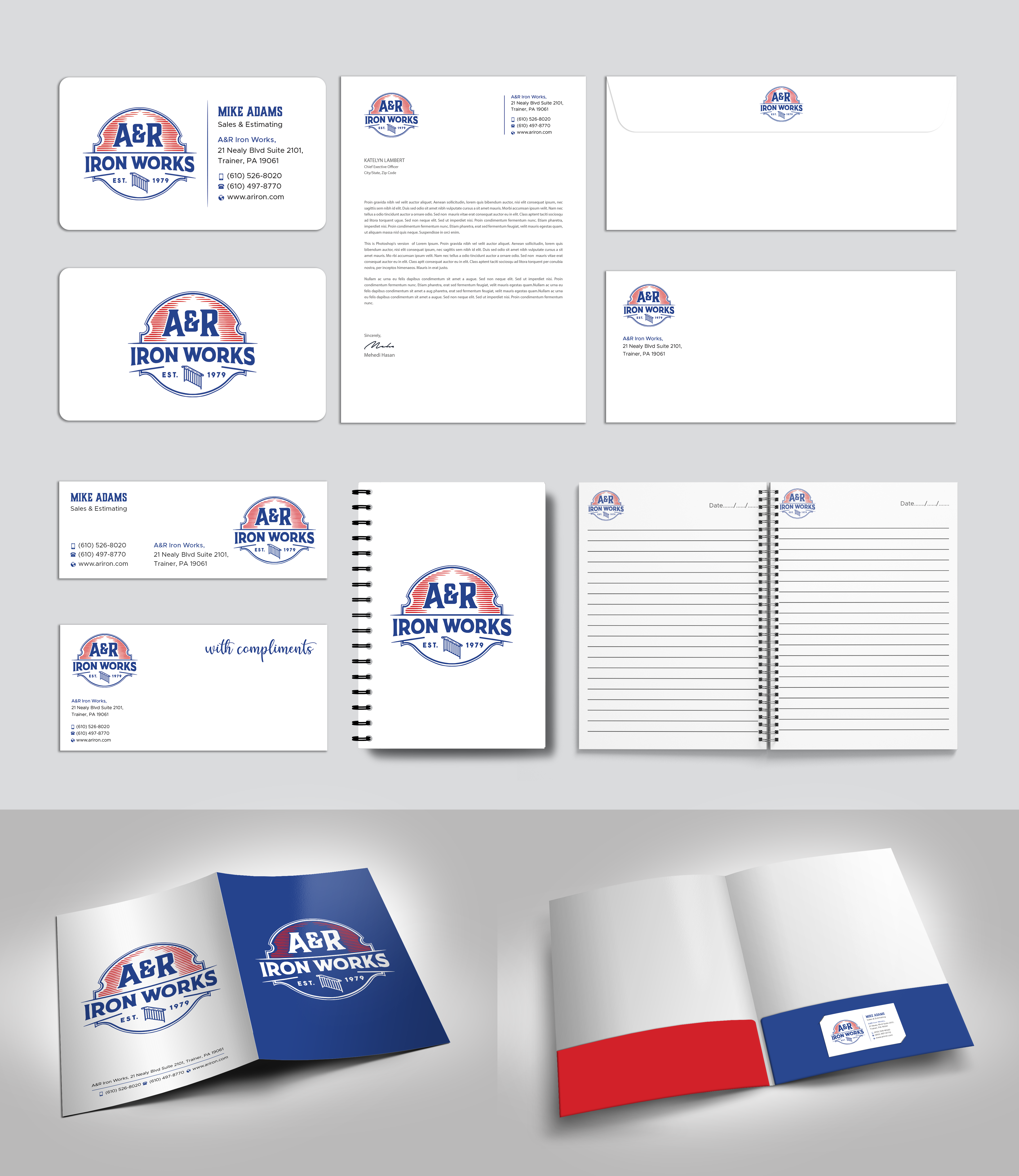 Diseño de Tarjeta de Presentación por Expert Bappy para A&R Iron Works | Diseño #36867834