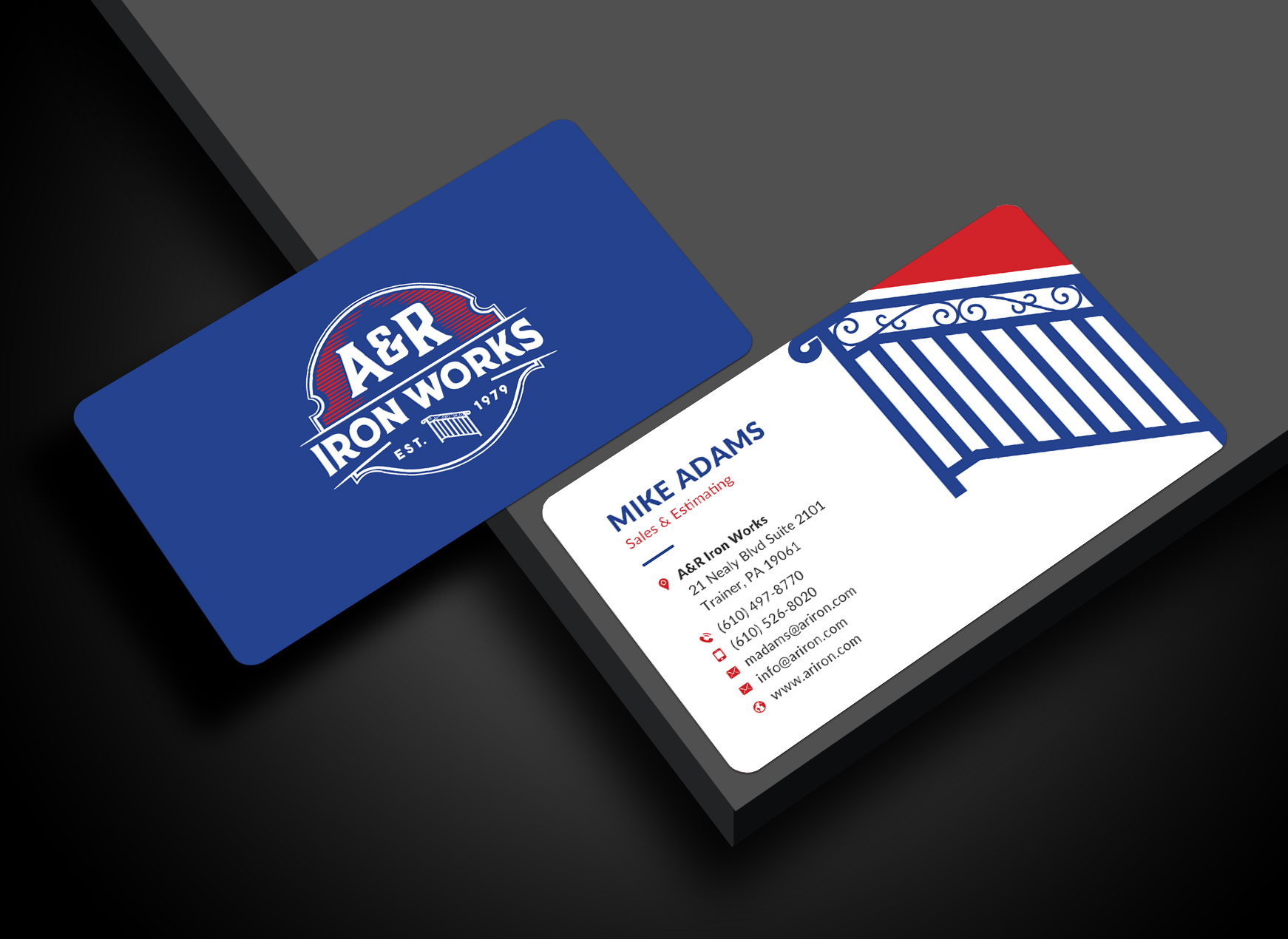 Diseño de Tarjeta de Presentación por Sun Moon Graphic Designer para A&R Iron Works | Diseño #36865131