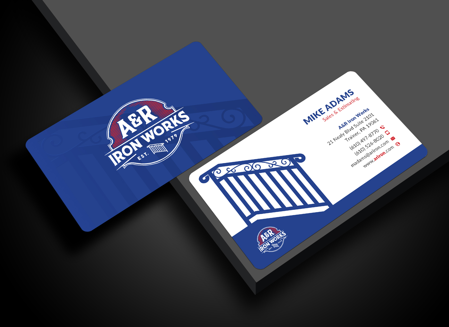 Diseño de Tarjeta de Presentación por Sun Moon Graphic Designer para A&R Iron Works | Diseño #36865133