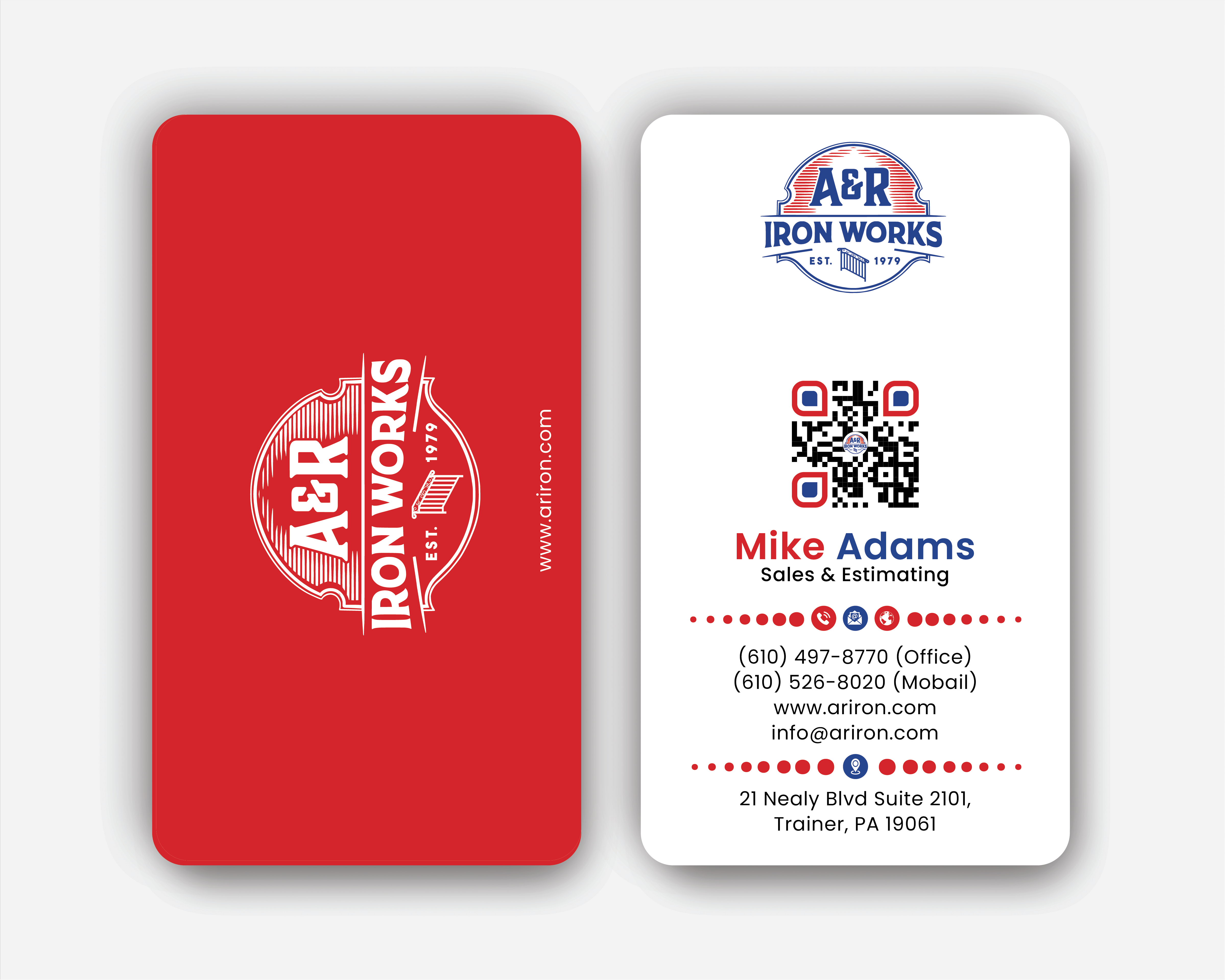 Diseño de Tarjeta de Presentación por DesignerShahadat para A&R Iron Works | Diseño #36865026