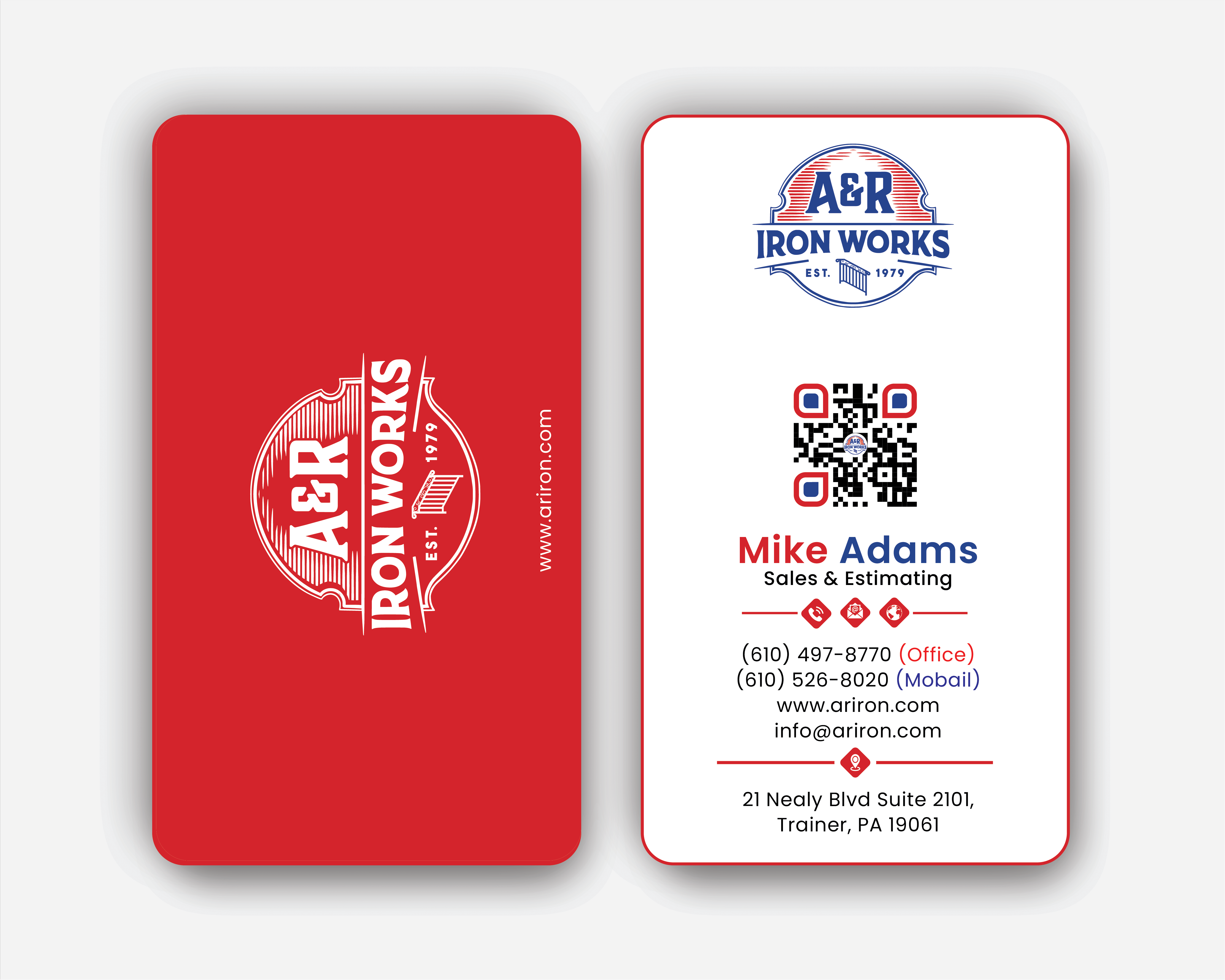 Diseño de Tarjeta de Presentación por DesignerShahadat para A&R Iron Works | Diseño #36866379