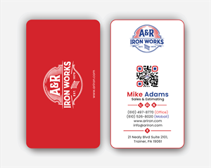 Diseño de Tarjeta de Presentación por DesignerShahadat para A&R Iron Works | Diseño: #36866379