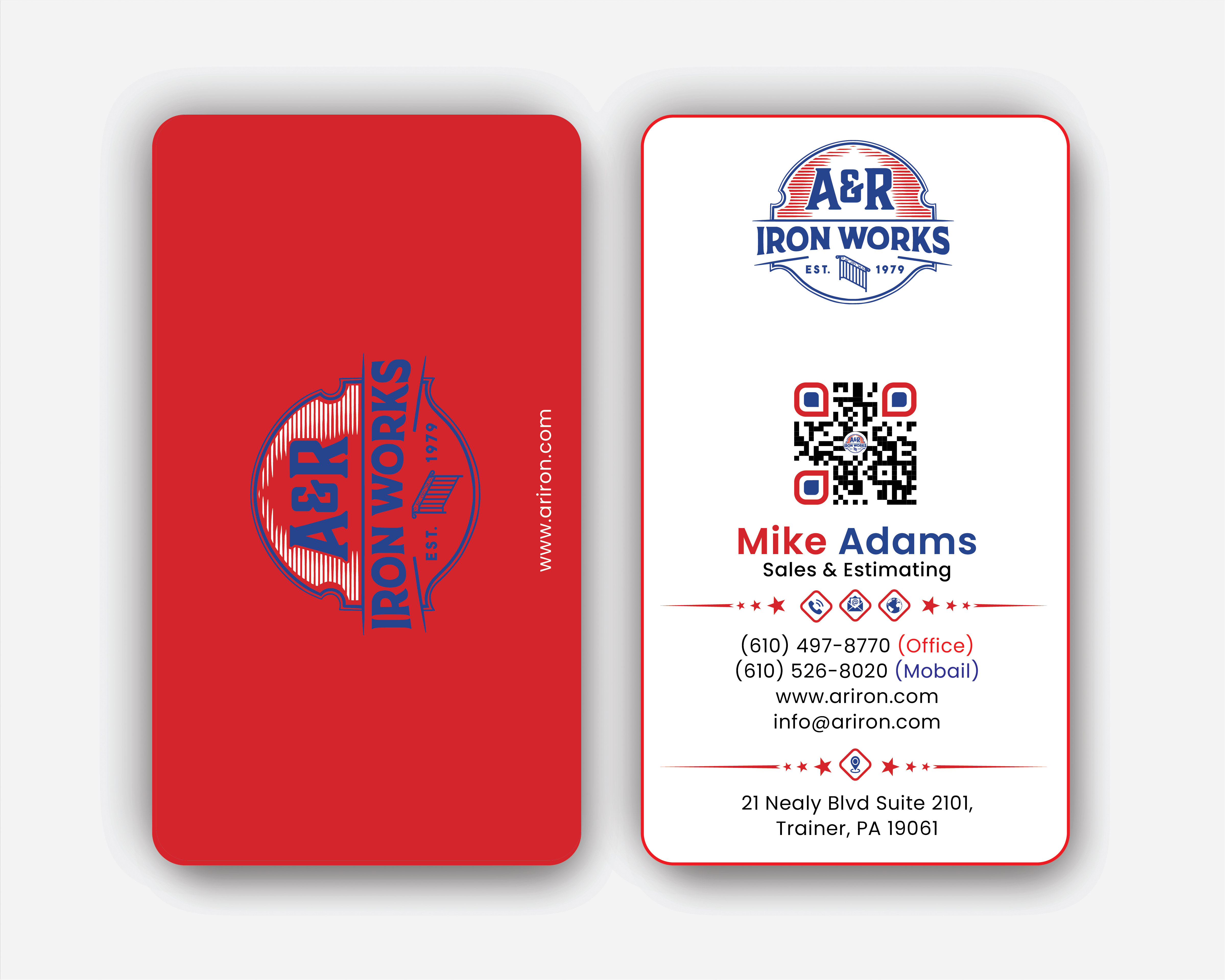 Diseño de Tarjeta de Presentación por DesignerShahadat para A&R Iron Works | Diseño #36866400