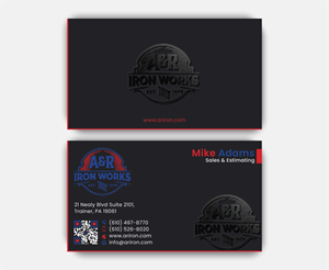 Diseño de Tarjeta de Presentación por DesignerShahadat para A&R Iron Works | Diseño: #36866480