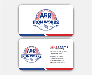 Diseño de Tarjeta de Presentación por DesignerShahadat para A&R Iron Works | Diseño: #36866696