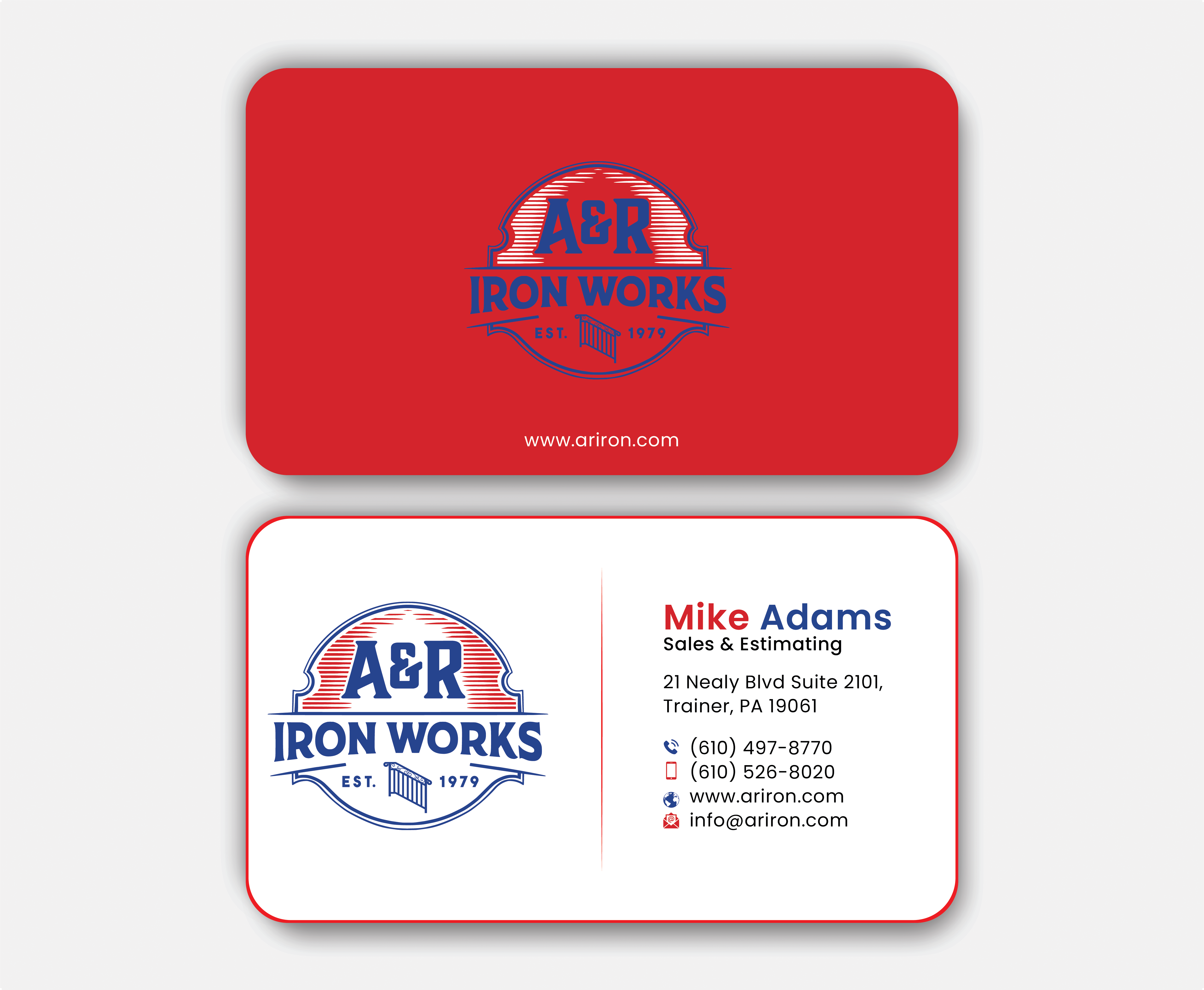 Diseño de Tarjeta de Presentación por DesignerShahadat para A&R Iron Works | Diseño #36866697