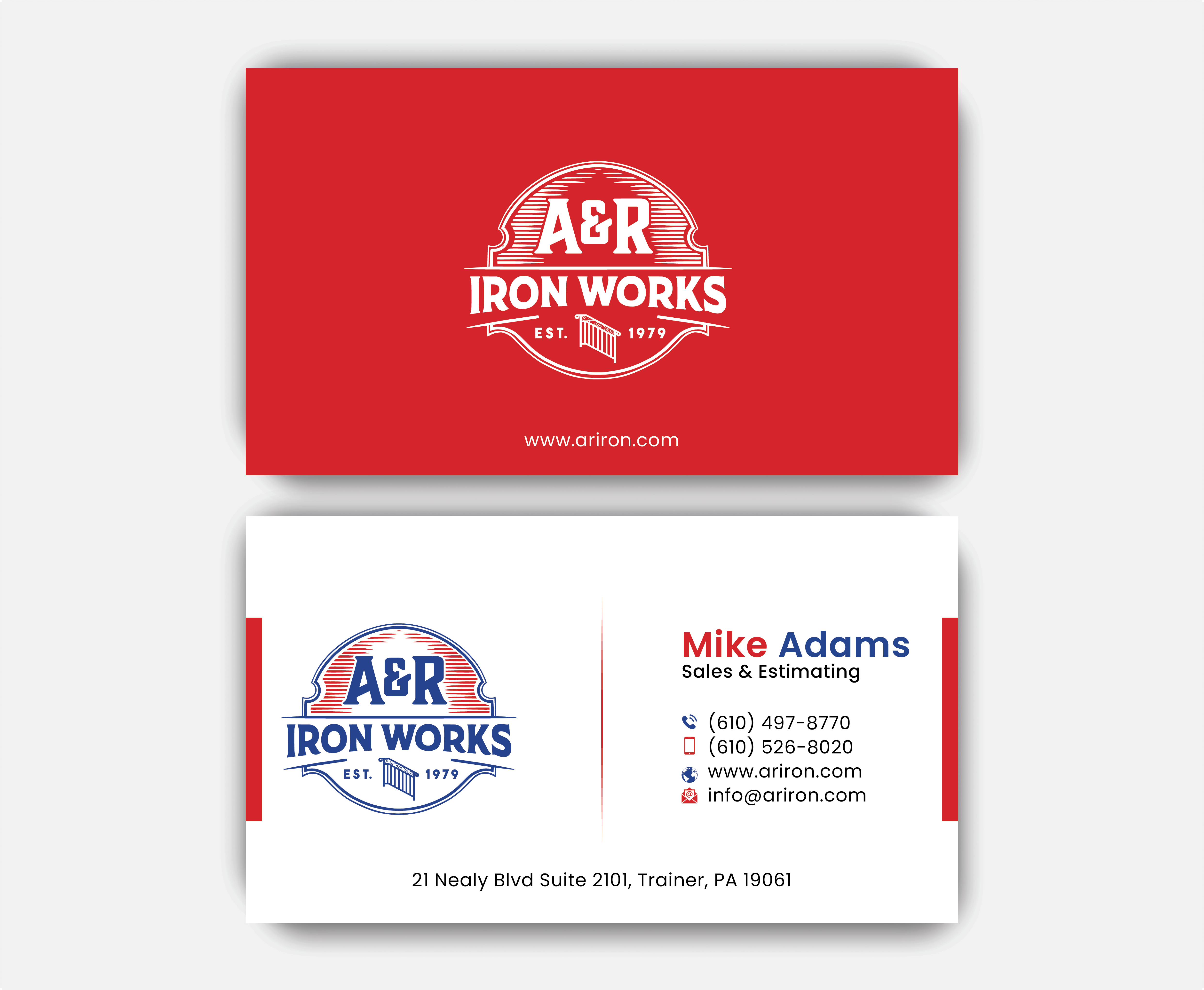 Diseño de Tarjeta de Presentación por DesignerShahadat para A&R Iron Works | Diseño #36866700