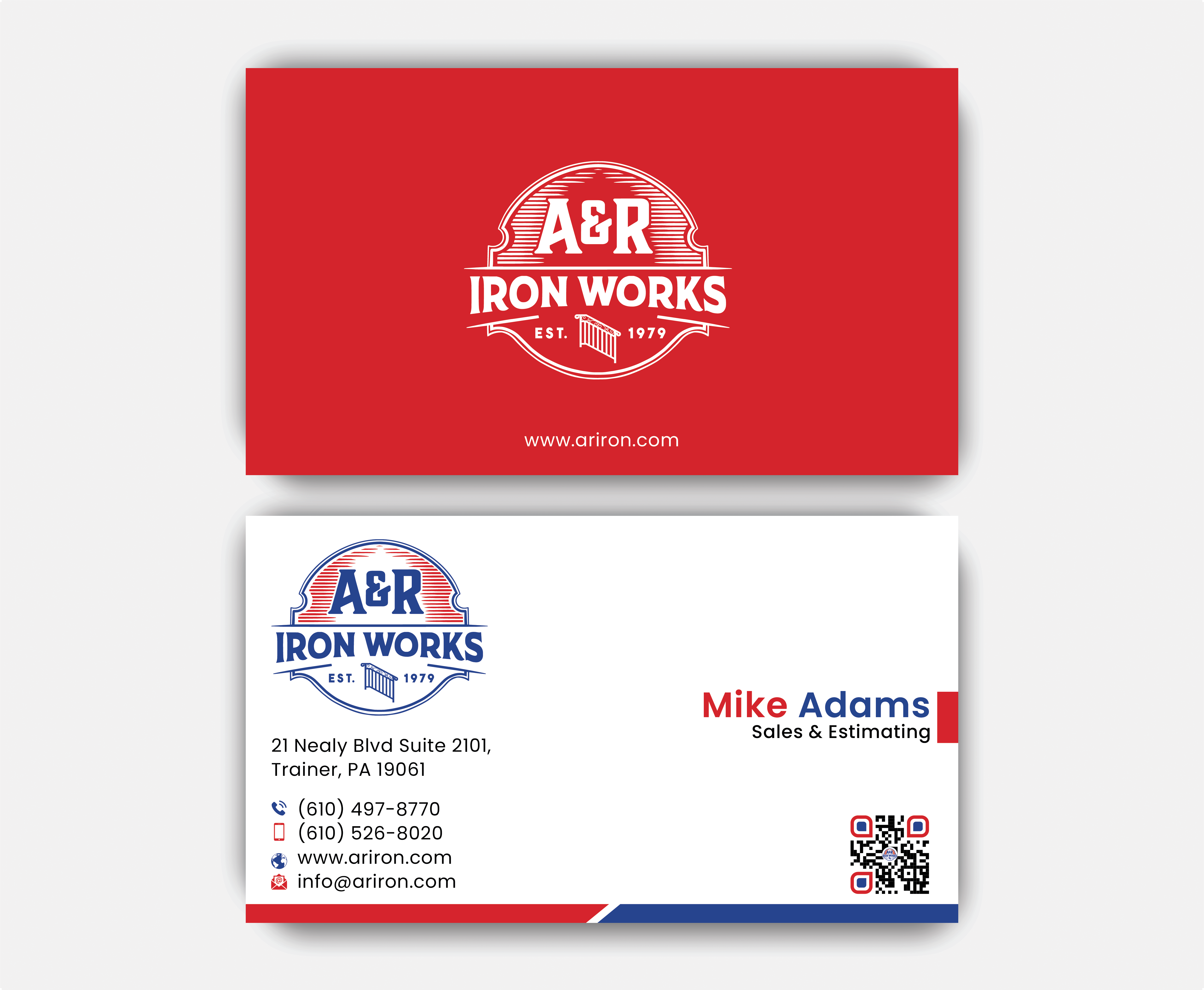 Diseño de Tarjeta de Presentación por DesignerShahadat para A&R Iron Works | Diseño #36866703