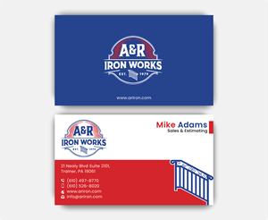 Diseño de Tarjeta de Presentación por DesignerShahadat para A&R Iron Works | Diseño: #36867087