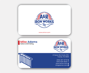 Diseño de Tarjeta de Presentación por DesignerShahadat para A&R Iron Works | Diseño: #36867182