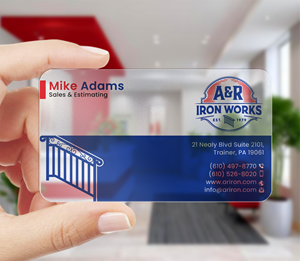 Diseño de Tarjeta de Presentación por DesignerShahadat para A&R Iron Works | Diseño: #36867190