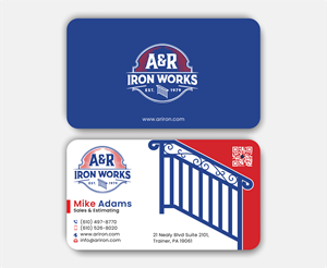 Diseño de Tarjeta de Presentación por DesignerShahadat para A&R Iron Works | Diseño: #36867260