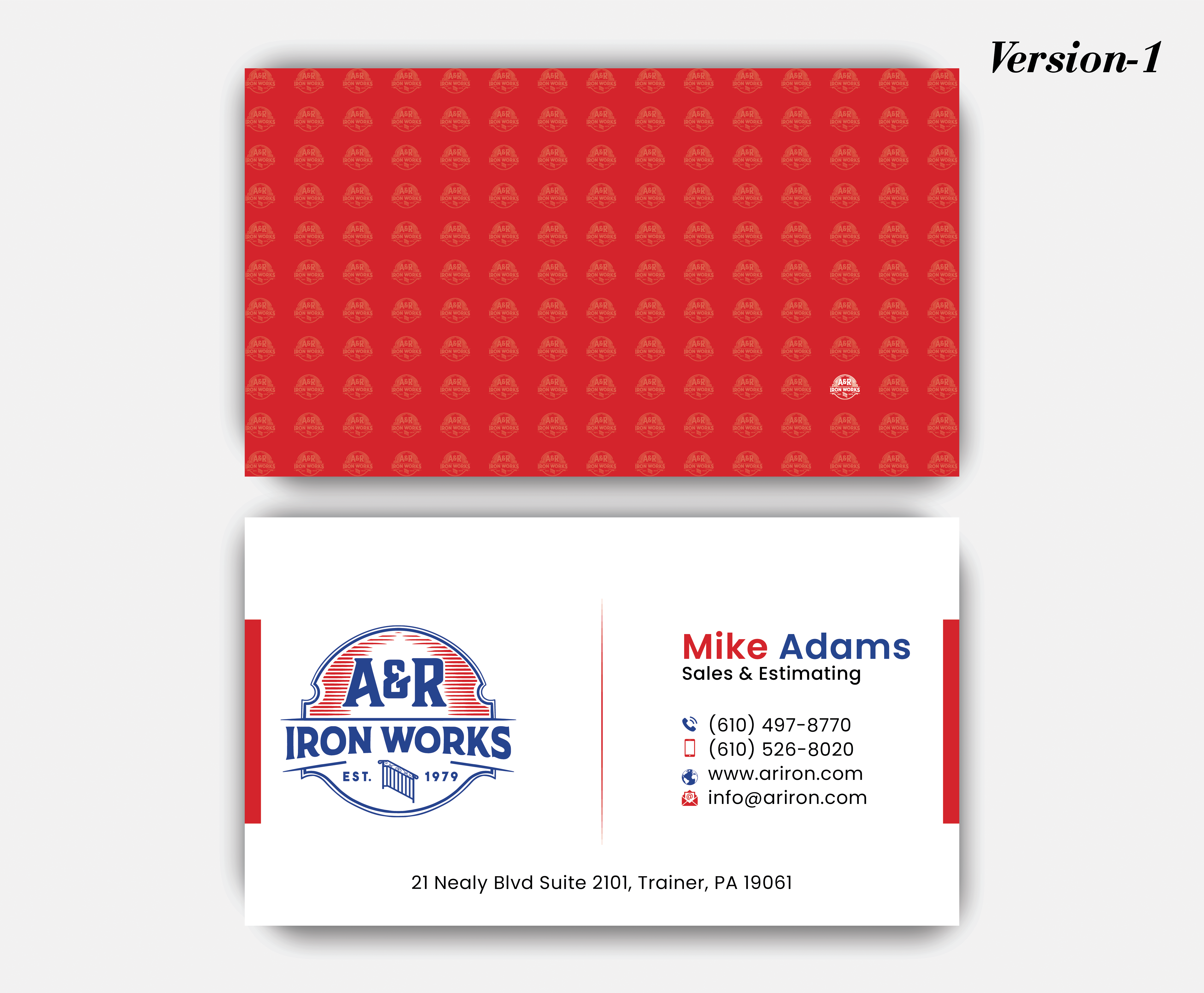 Diseño de Tarjeta de Presentación por DesignerShahadat para A&R Iron Works | Diseño #36869319