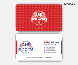 Diseño de Tarjeta de Presentación por DesignerShahadat para A&R Iron Works | Diseño: #36869320