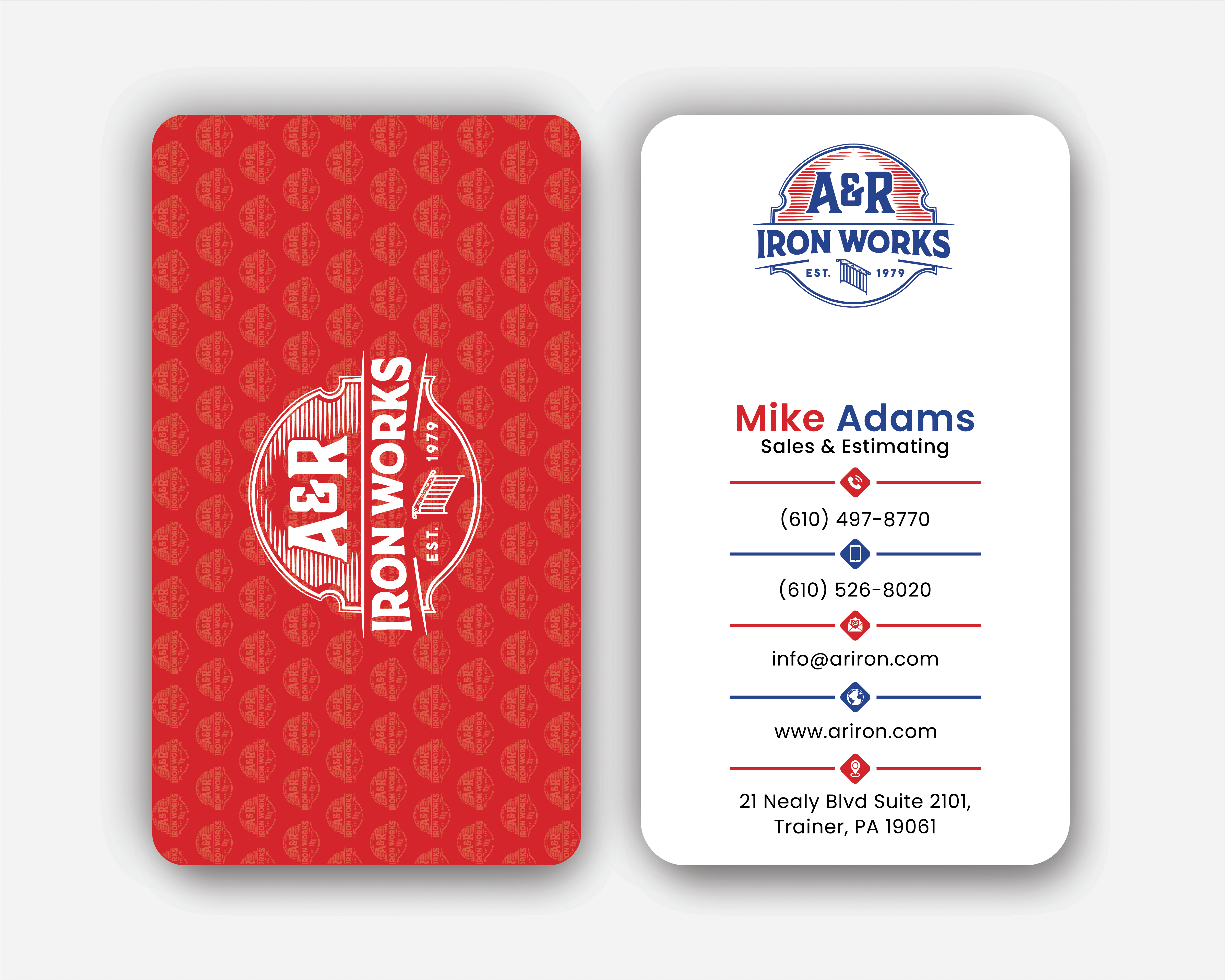 Diseño de Tarjeta de Presentación por DesignerShahadat para A&R Iron Works | Diseño #36872862