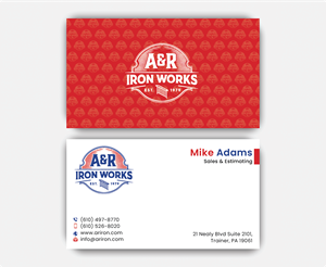 Diseño de Tarjeta de Presentación por DesignerShahadat para A&R Iron Works | Diseño: #36879019