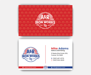 Diseño de Tarjeta de Presentación por DesignerShahadat para A&R Iron Works | Diseño: #36879051