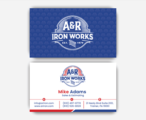 Diseño de Tarjeta de Presentación por DesignerShahadat para A&R Iron Works | Diseño: #36895089