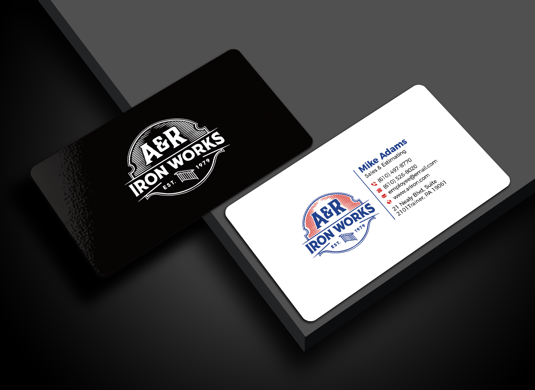 Diseño de Tarjeta de Presentación por Innovative Graphix para A&R Iron Works | Diseño #36869847