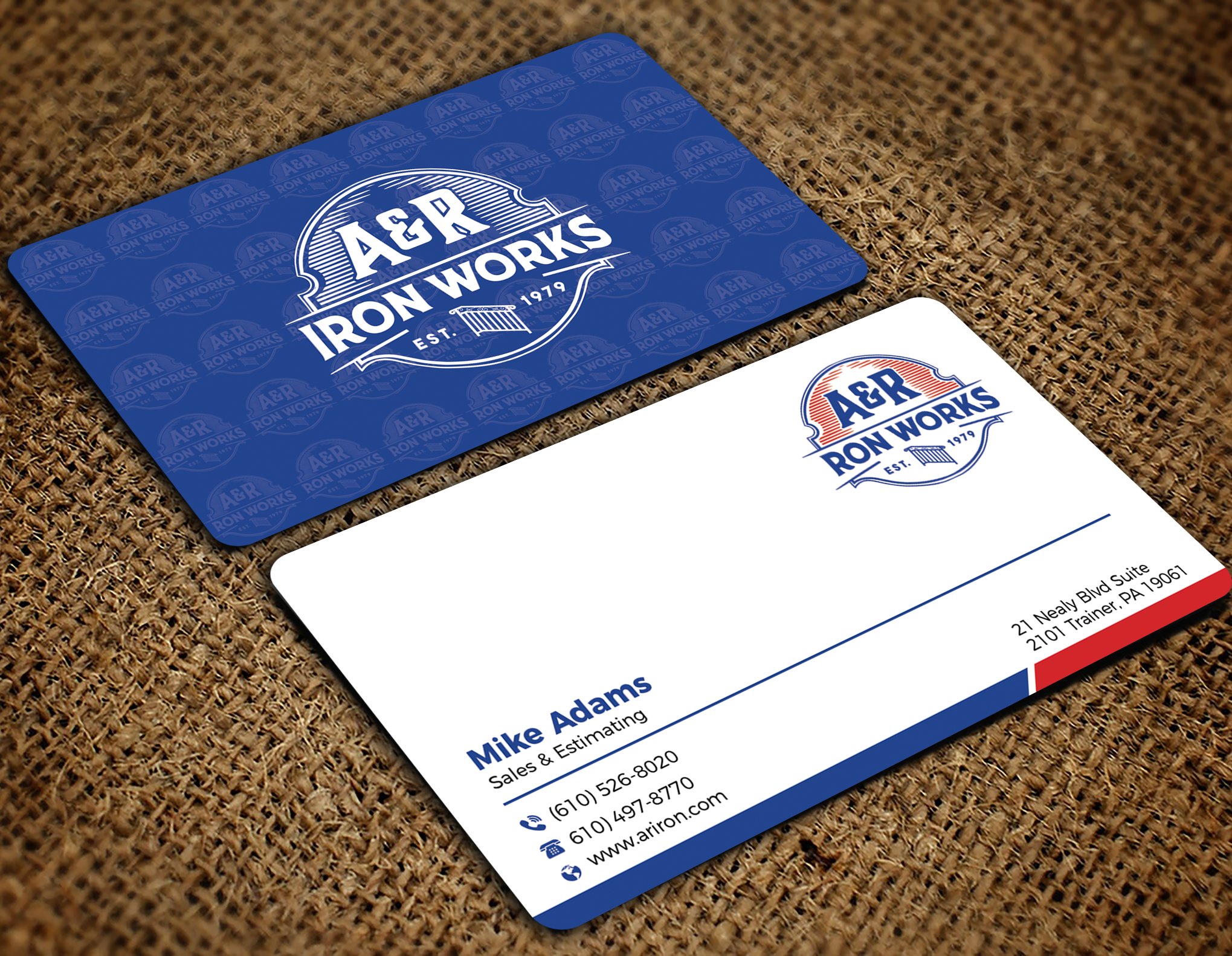 Diseño de Tarjeta de Presentación por Innovative Graphix para A&R Iron Works | Diseño #36872272