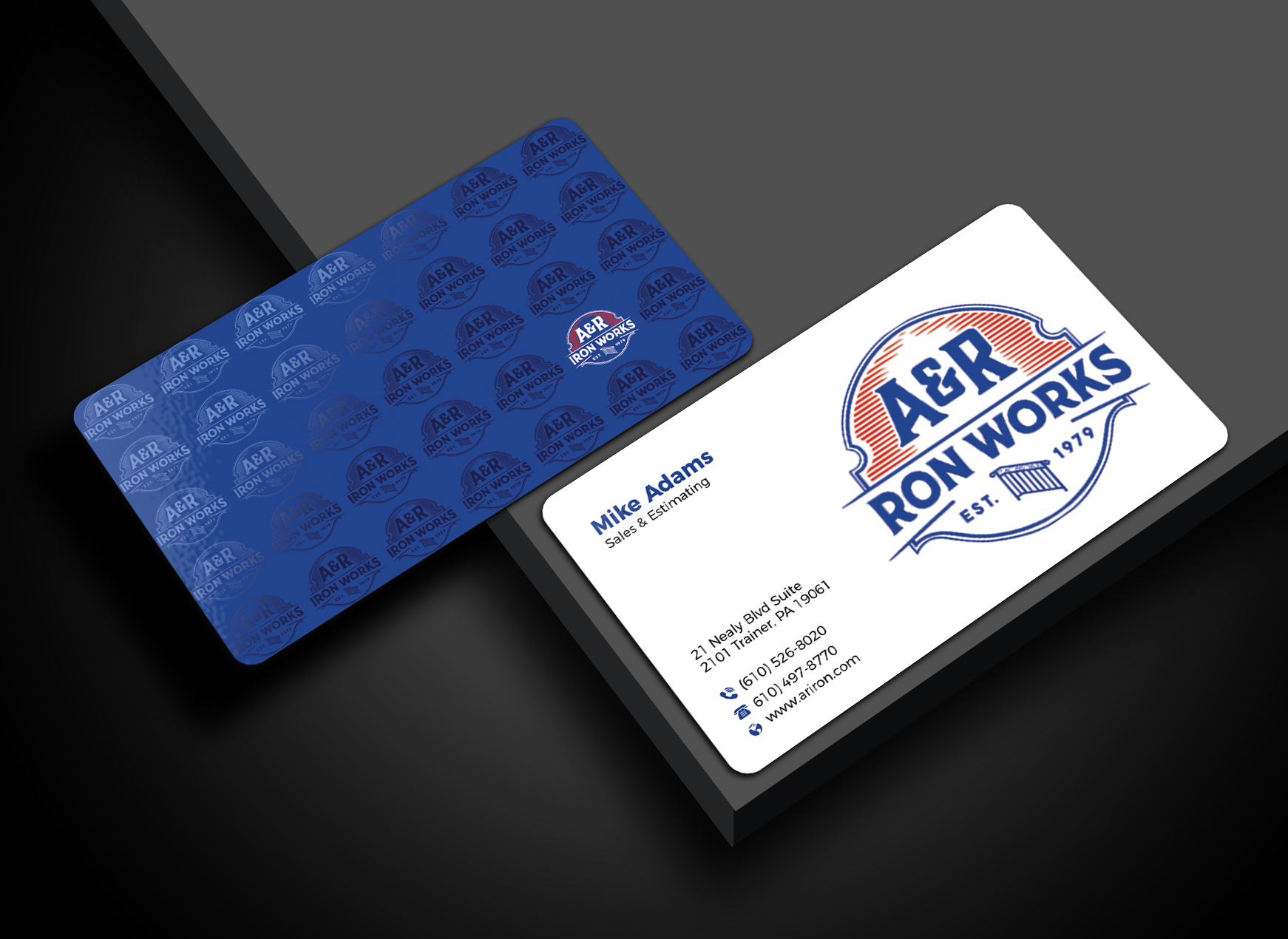 Diseño de Tarjeta de Presentación por Innovative Graphix para A&R Iron Works | Diseño #36872324