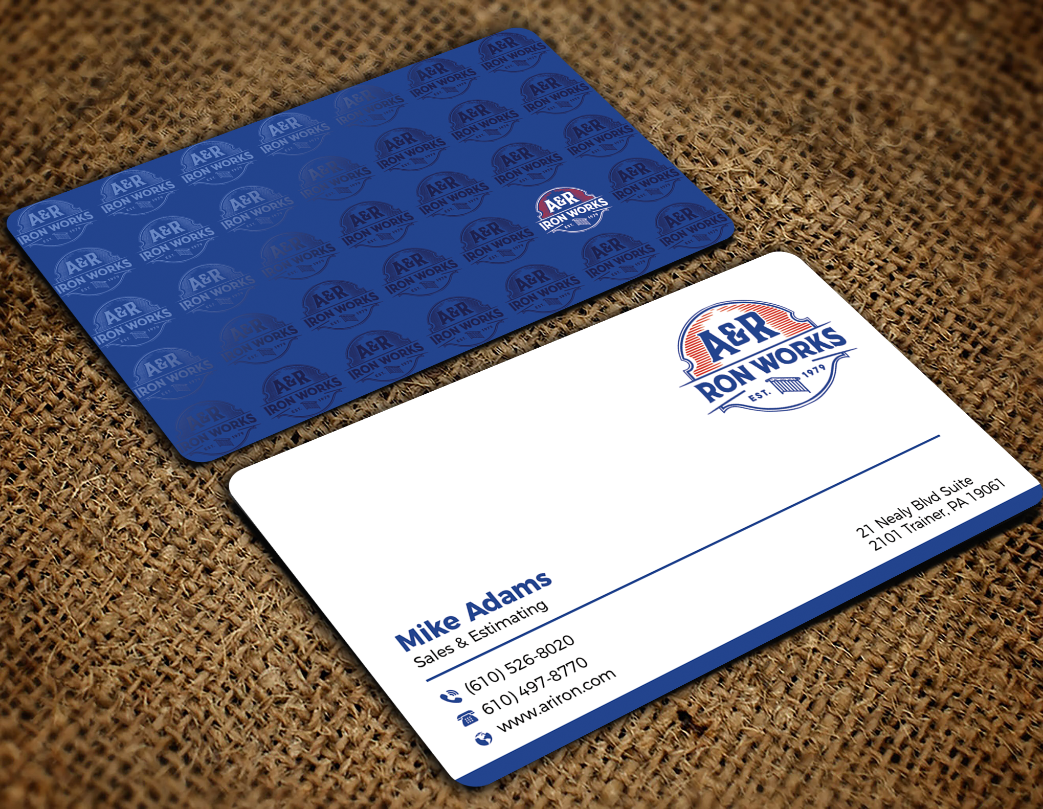 Diseño de Tarjeta de Presentación por Innovative Graphix para A&R Iron Works | Diseño #36872328