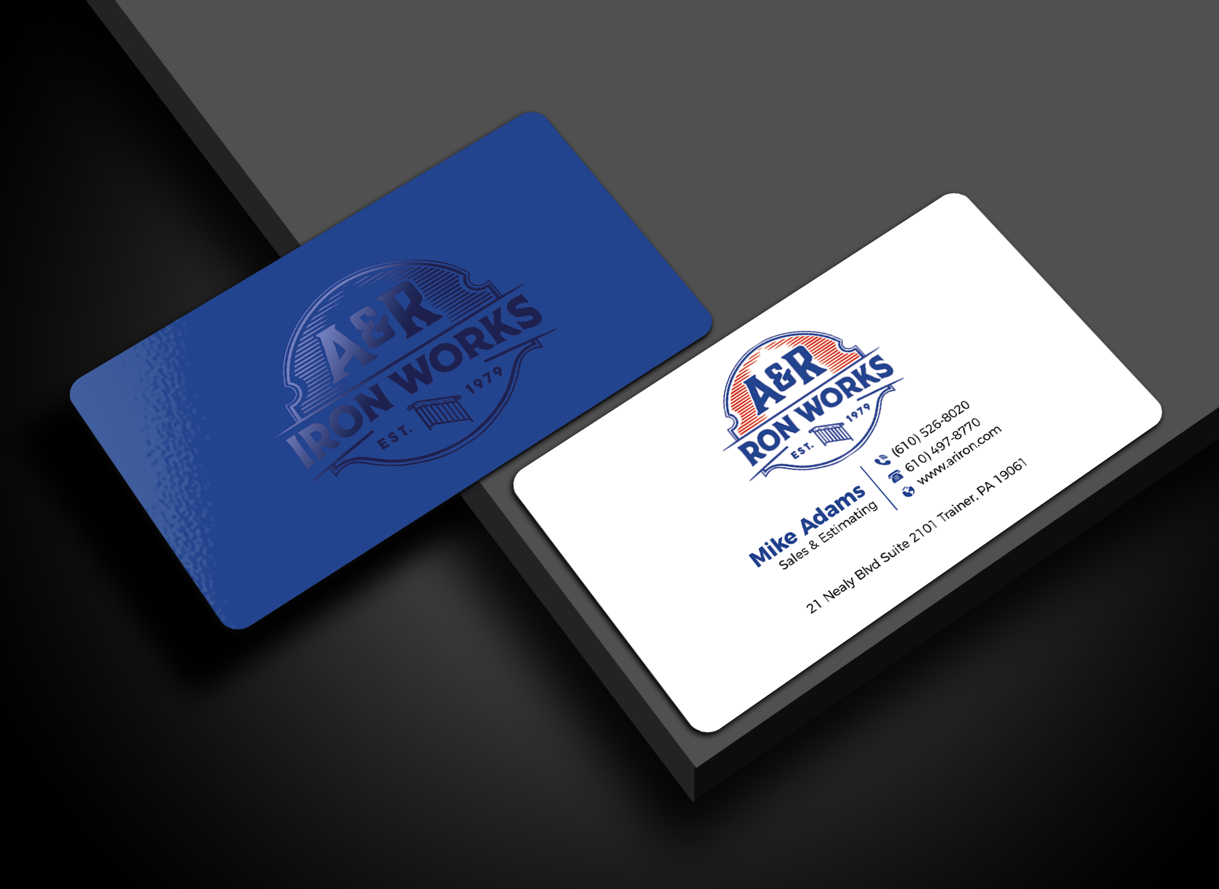 Diseño de Tarjeta de Presentación por Innovative Graphix para A&R Iron Works | Diseño #36872404