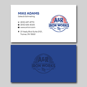 Diseño de Tarjeta de Presentación por YourLogoMaster para A&R Iron Works | Diseño: #36873379
