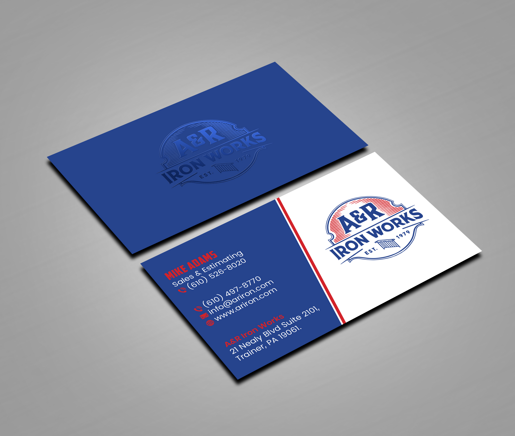 Diseño de Tarjeta de Presentación por Creations Box 2015 para A&R Iron Works | Diseño #36884402