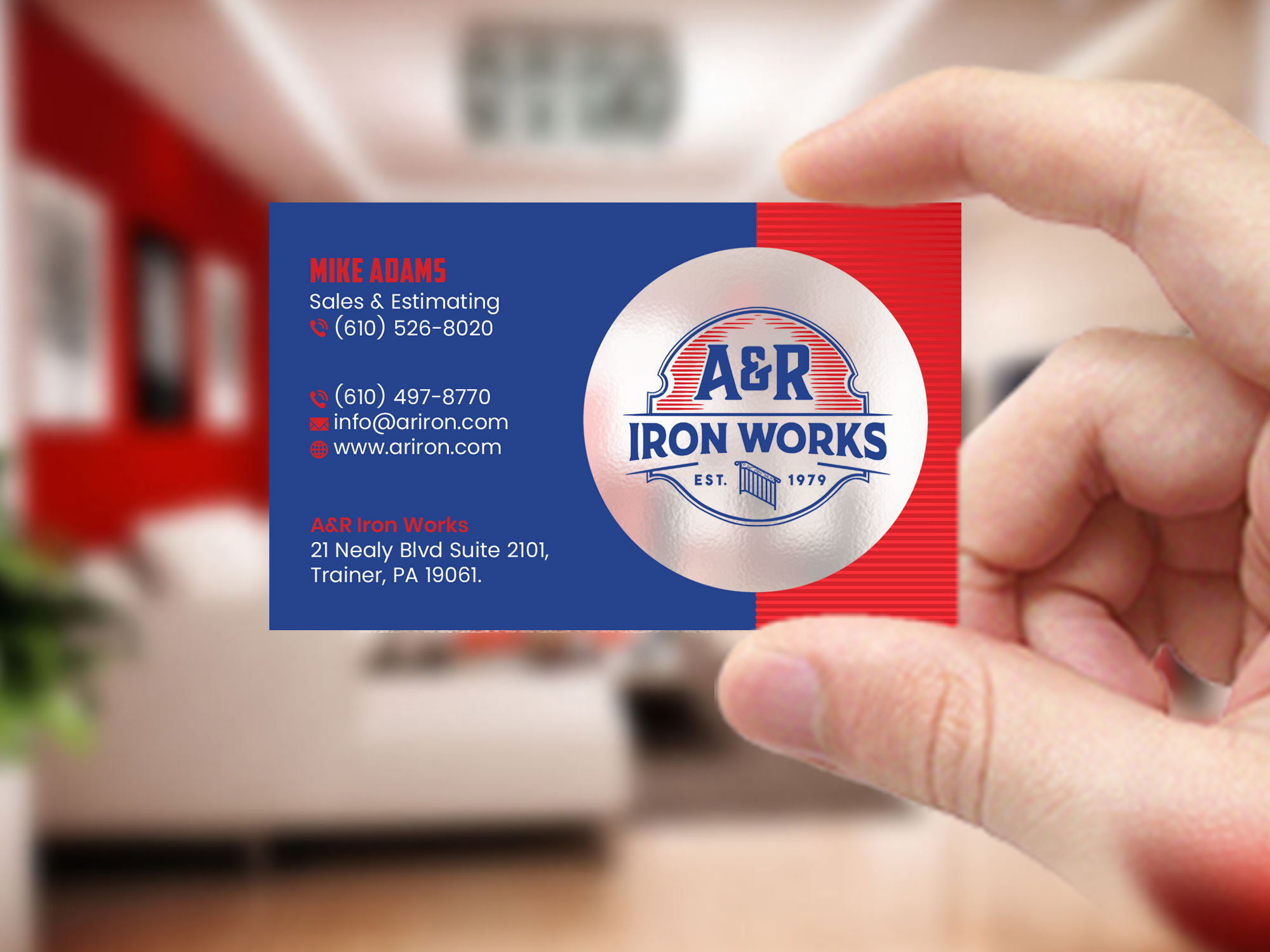 Diseño de Tarjeta de Presentación por Creations Box 2015 para A&R Iron Works | Diseño #36884406