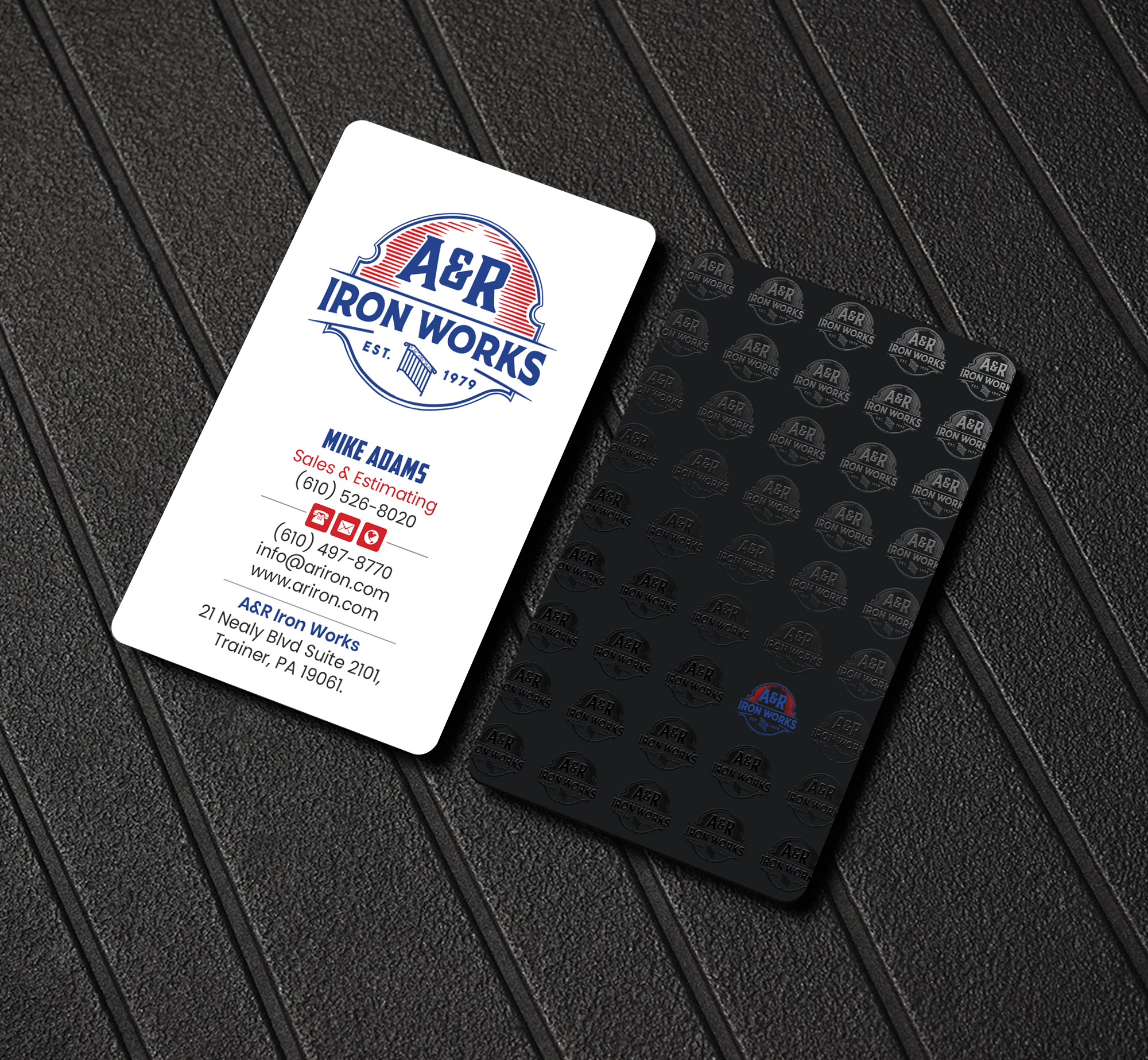 Diseño de Tarjeta de Presentación por Creations Box 2015 para A&R Iron Works | Diseño #36884407