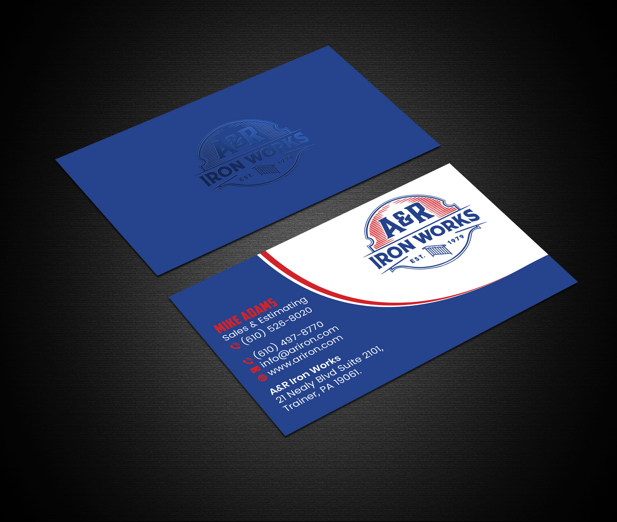 Diseño de Tarjeta de Presentación por Creations Box 2015 para A&R Iron Works | Diseño #36885212