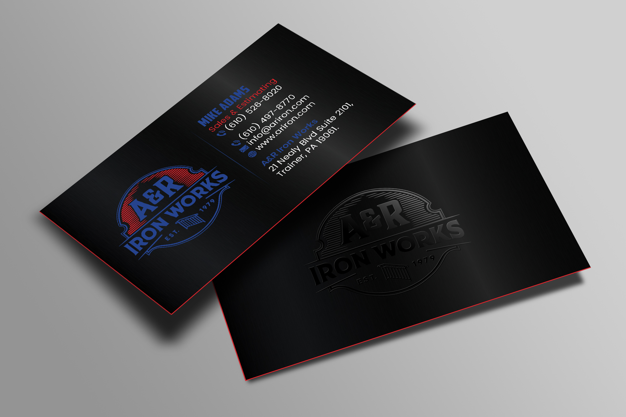 Business Card Design by Creations Box 2015 for A&R Iron Works | Design #36885249