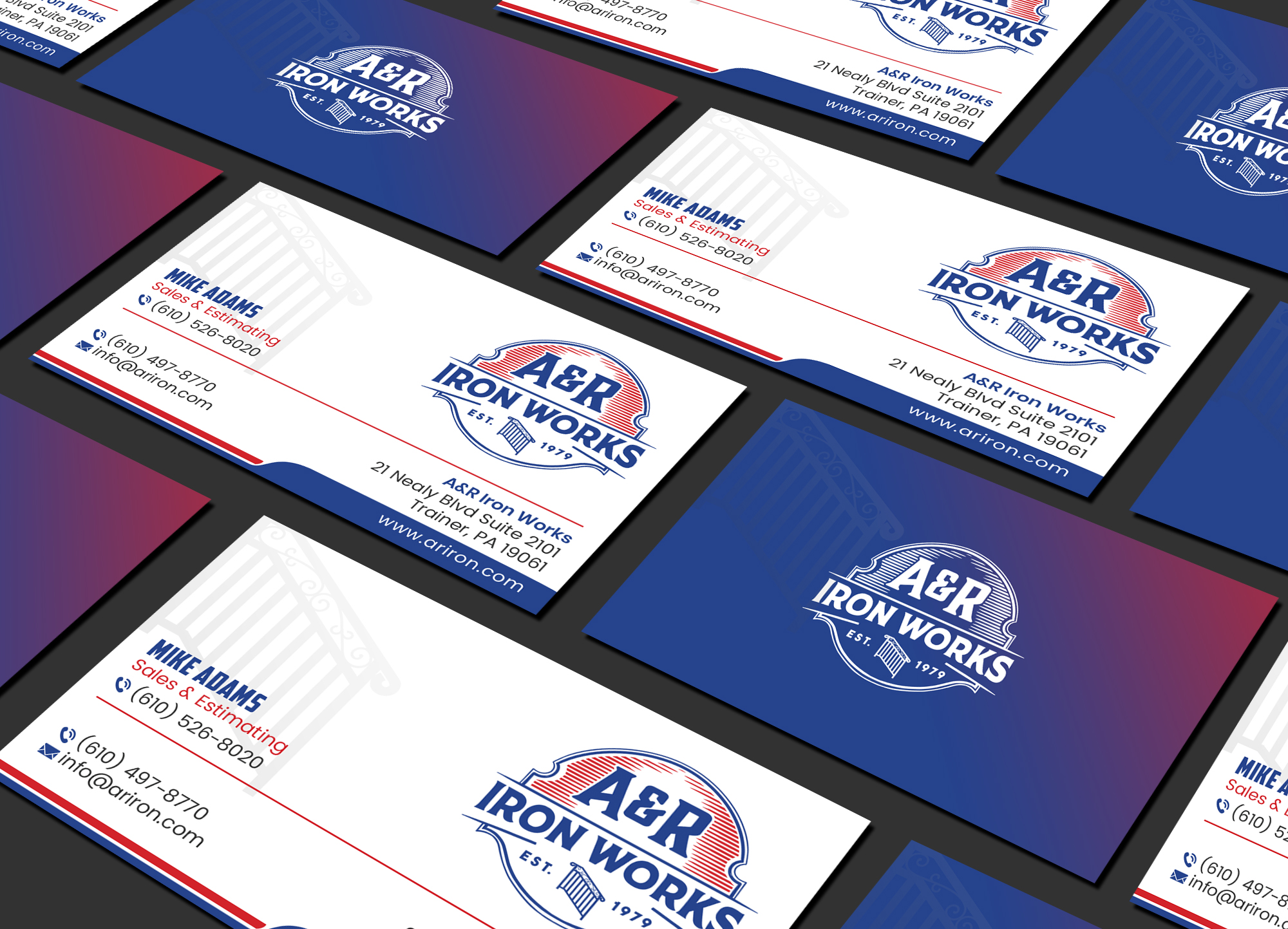 Diseño de Tarjeta de Presentación por Creations Box 2015 para A&R Iron Works | Diseño #36885251