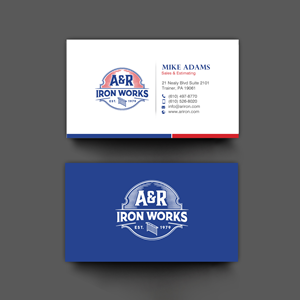 Diseño de Tarjeta de Presentación por chandrayaan.creative para A&R Iron Works | Diseño: #36865526