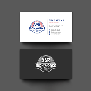 Diseño de Tarjeta de Presentación por chandrayaan.creative para A&R Iron Works | Diseño: #36865527