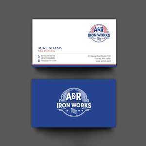 Diseño de Tarjeta de Presentación por chandrayaan.creative para A&R Iron Works | Diseño: #36865529