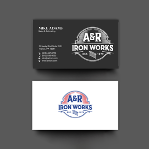 Diseño de Tarjeta de Presentación por chandrayaan.creative para A&R Iron Works | Diseño: #36865539