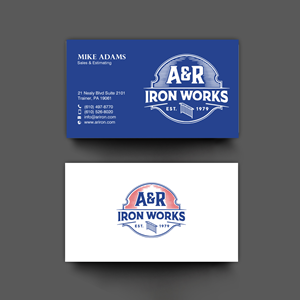 Diseño de Tarjeta de Presentación por chandrayaan.creative para A&R Iron Works | Diseño: #36865541