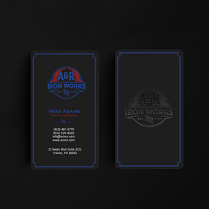 Diseño de Tarjeta de Presentación por chandrayaan.creative para A&R Iron Works | Diseño: #36894439