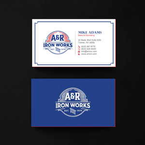 Diseño de Tarjeta de Presentación por chandrayaan.creative para A&R Iron Works | Diseño: #36899988
