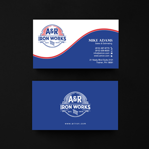 Diseño de Tarjeta de Presentación por chandrayaan.creative para A&R Iron Works | Diseño: #36900054