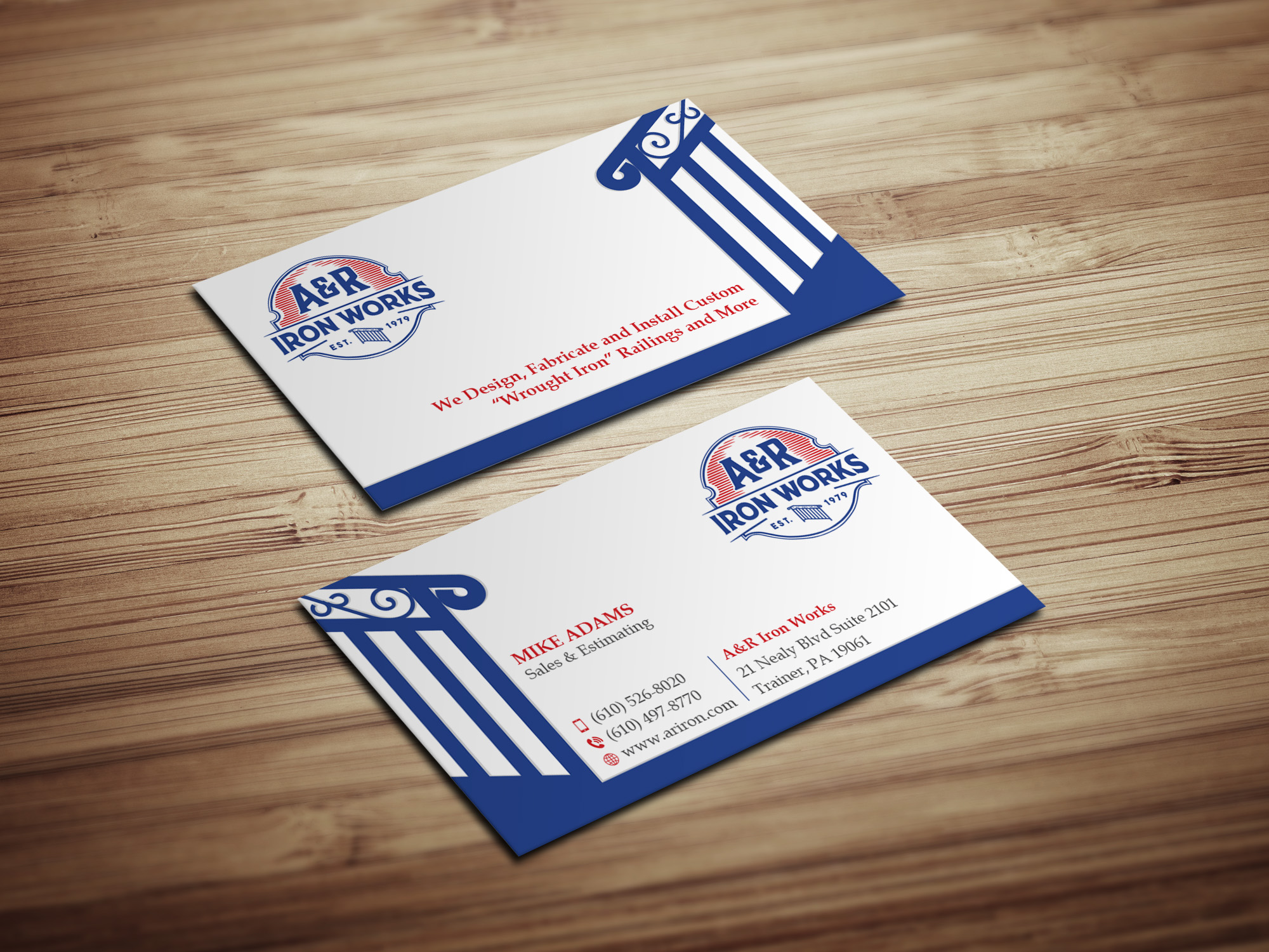 Diseño de Tarjeta de Presentación por Magic of Art para A&R Iron Works | Diseño #36864965