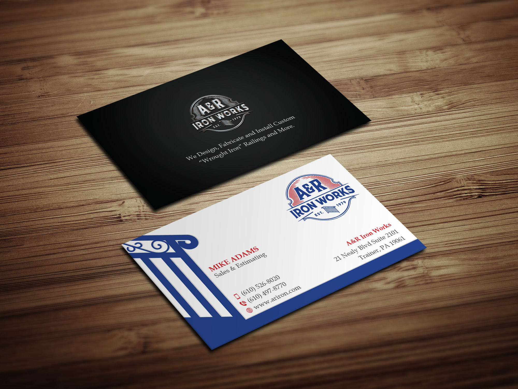 Diseño de Tarjeta de Presentación por Magic of Art para A&R Iron Works | Diseño #36866352