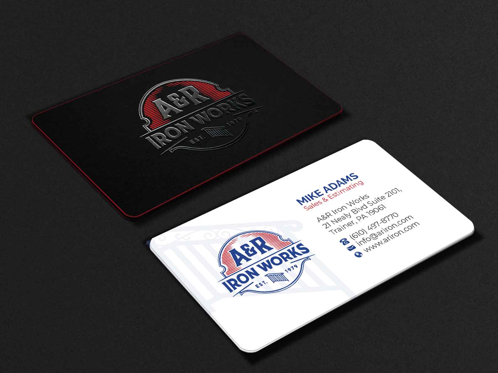 Business Card Design by R.design for A&R Iron Works | Design #36864457
