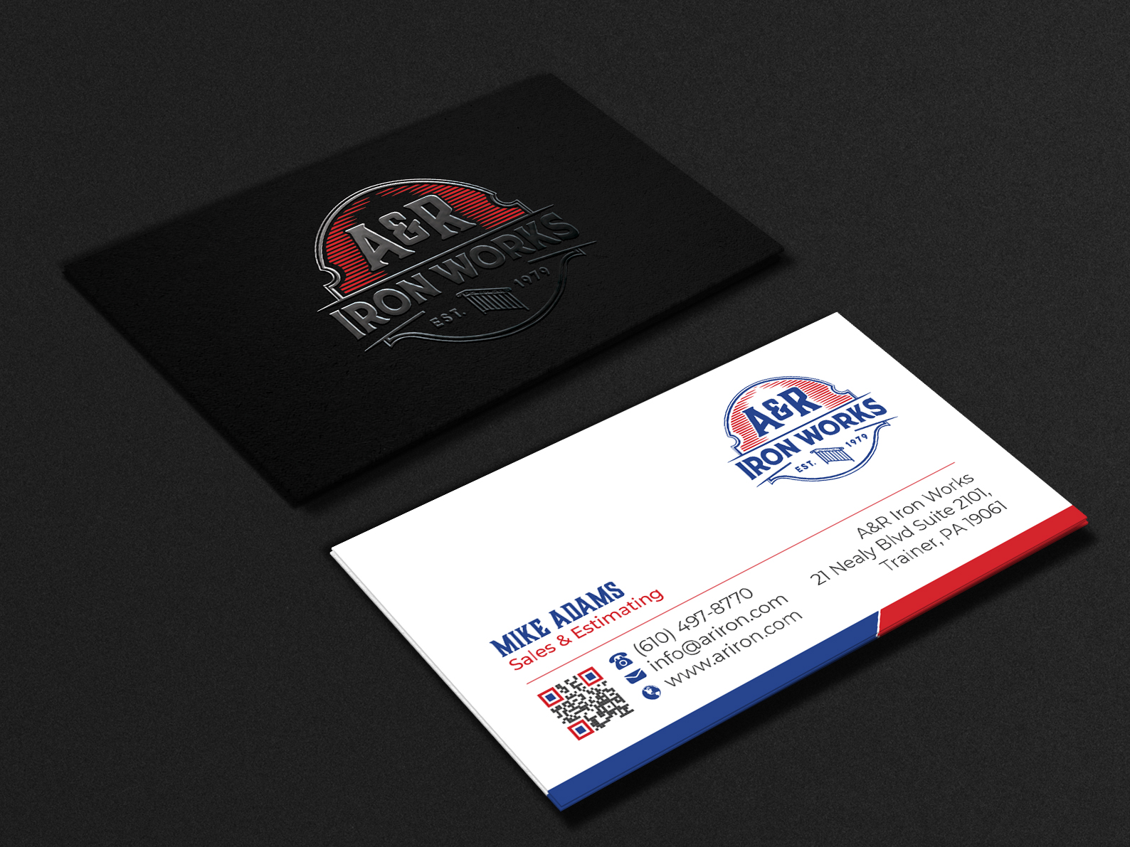 Business Card Design by R.design for A&R Iron Works | Design #36866909